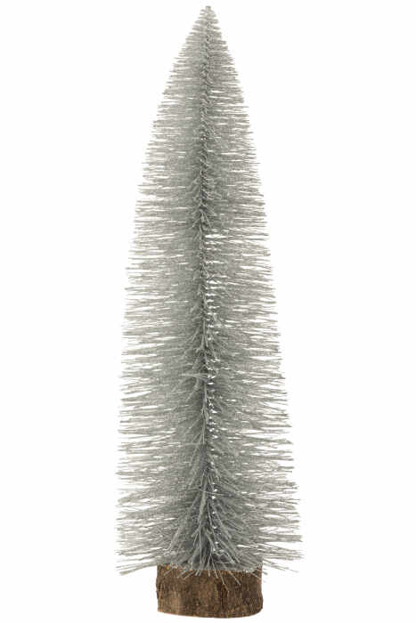 Bradut, Plastic , Argintiu, 19x19x61 cm