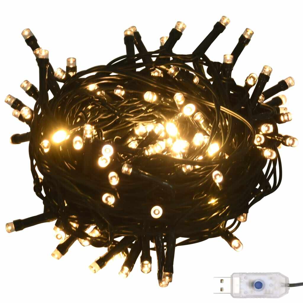 vidaXL Set globuri Crăciun cu vârf & 150 LED-uri 61 piese auriu&bronz