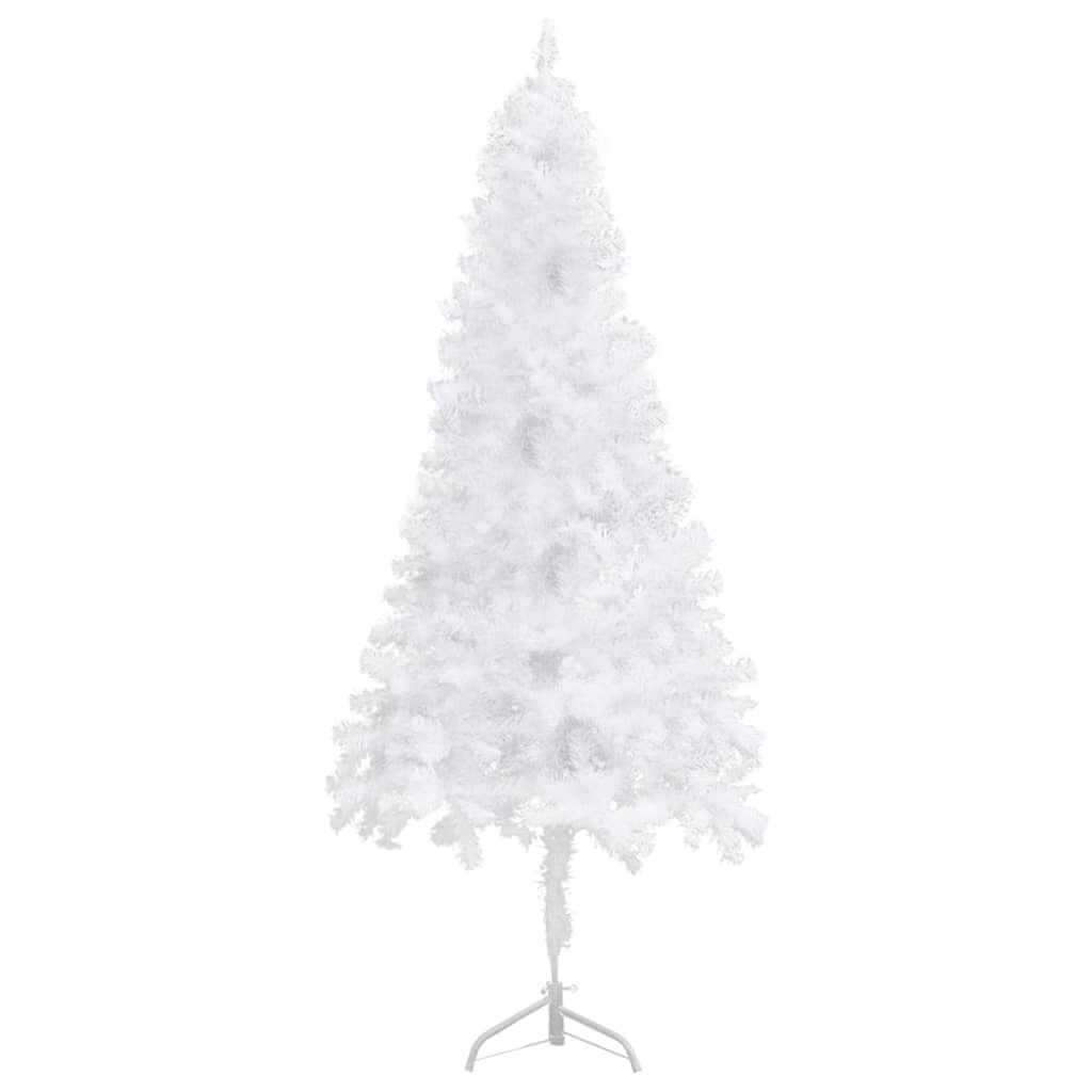 vidaXL Set pom Crăciun artificial colț, LED&globuri alb 150 cm, PVC