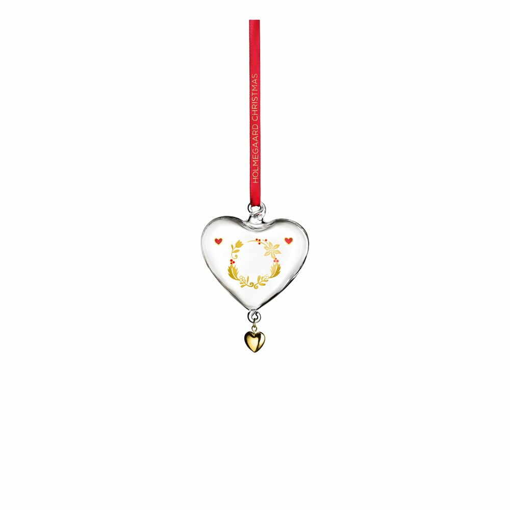 Ornament de Crăciun din sticlă Heart – Holmegaard