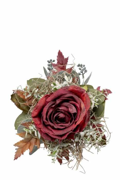 PETITBOUQUET, Trandafir, boem, rosu, h.15, l.20 cm